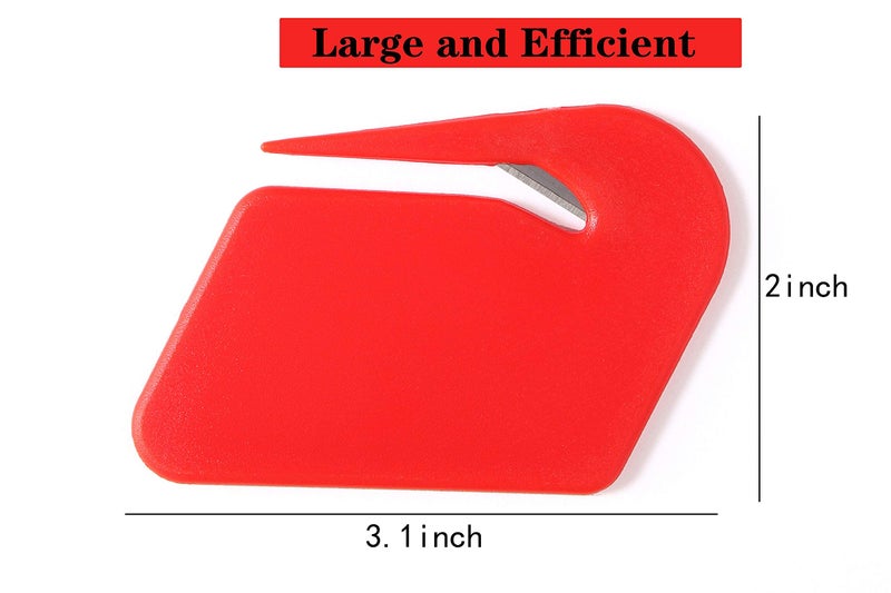 OZXTYO Letter Opener Envelope Slitter,6 Pack, Mail Openers Plastic Razor Blade,Envelope Cutter,Letter Opener for Women,Men,Office(red/white/dark blue/black/purple/sky blue) - Image 3